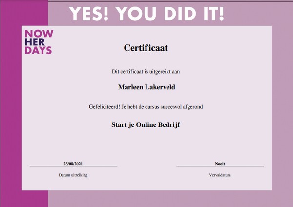 Certificaat-cursus-nowherdays
