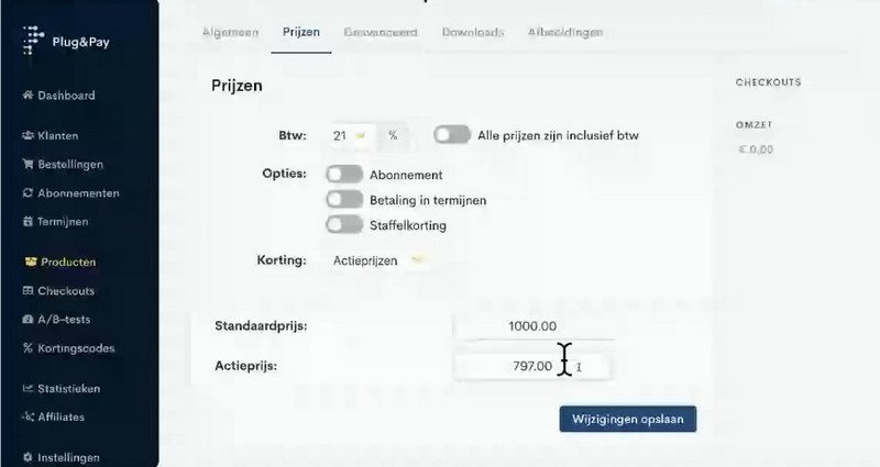 Plug en Pay betaalpagina maken